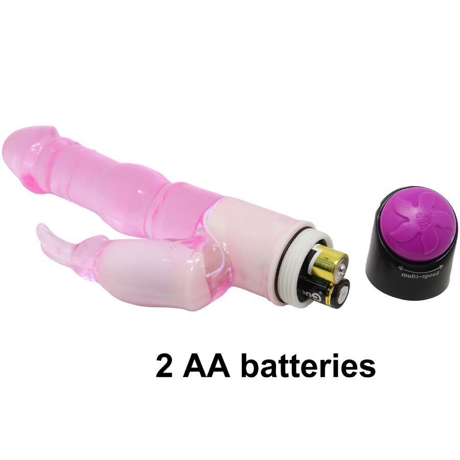 BAILE - WAVES OF PLEASURE FANTASY VIBRATOR MED RABBIT 23 CM