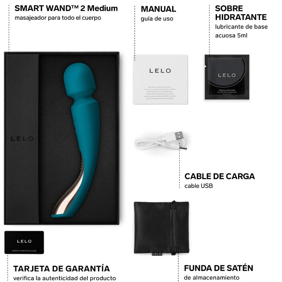 LELO SMART MEDIUM WAND 2 i oceanblå färg