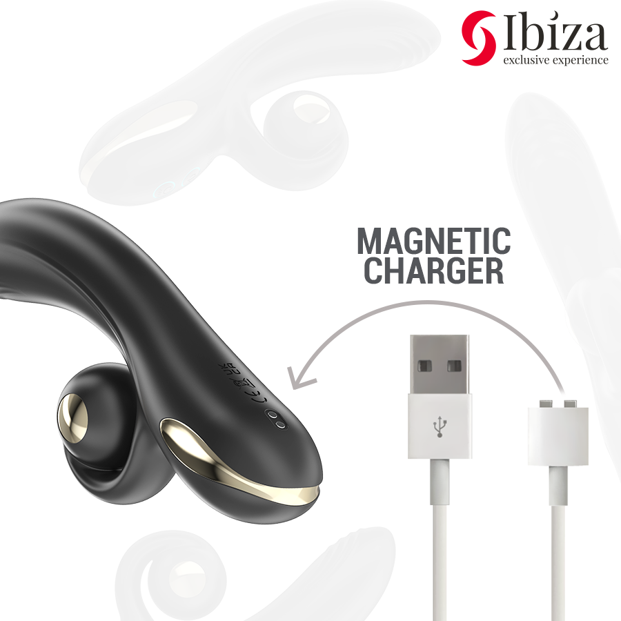 IBIZA Twister Vibrator med kurvstimulator och vibro-rotation