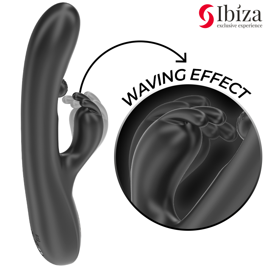 IBIZA - Kraftfull Rabbit Vibrator med Masserande Rullkulor