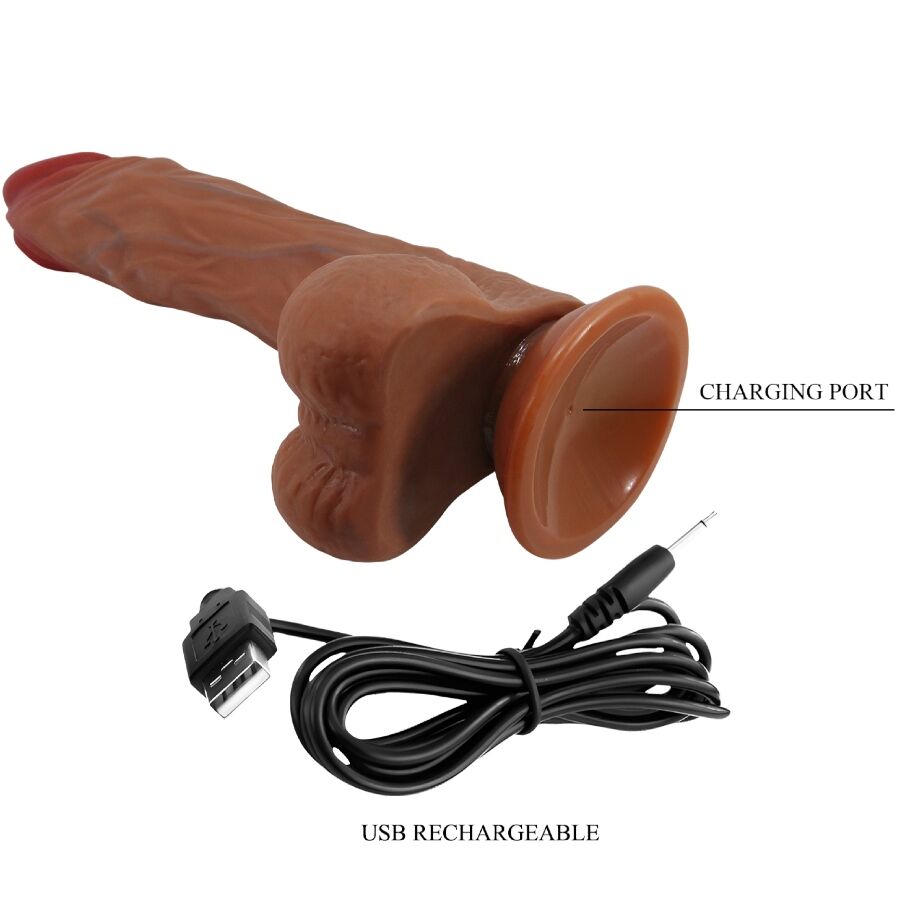 BAILE Calisto realistisk dildo 24 cm köttfärgad