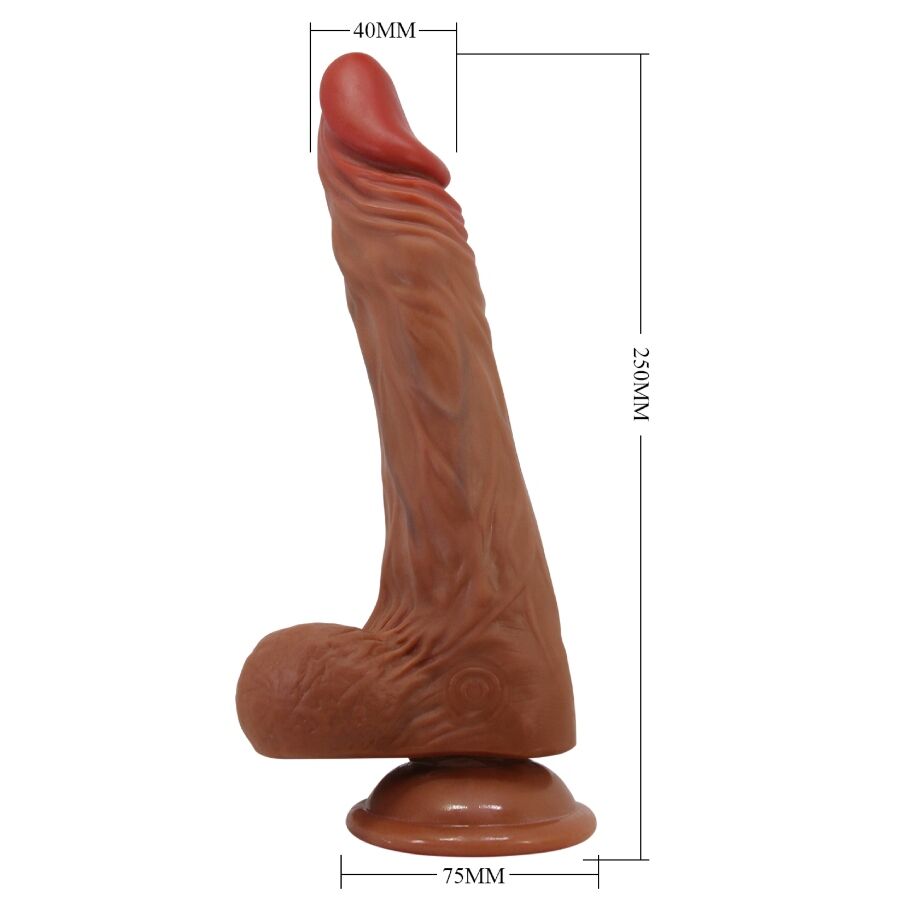 BAILE Calisto realistisk dildo 24 cm köttfärgad