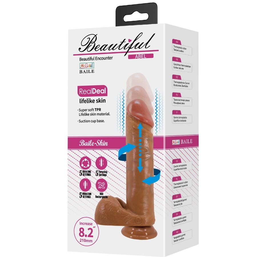 BAILE ABEL realistisk dildo 21 cm mulatto