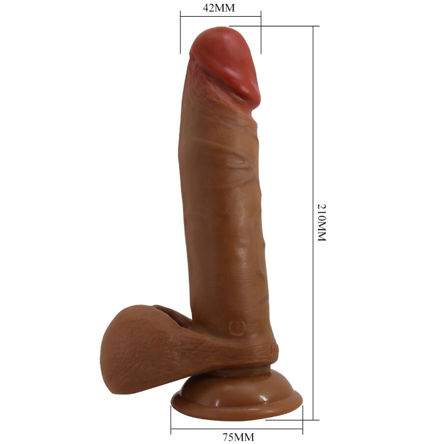 BAILE ABEL realistisk dildo 21 cm mulatto