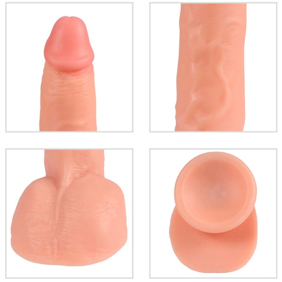 SHEQU - BEAST VIBRERANDE DILDO MED FJÄRRKONTROLL 24,5 CM