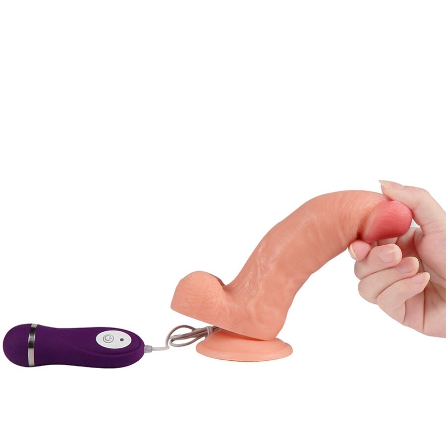 SHEQU - Iron Dragon Vibrator Dildo med fjärrkontroll 17,5 cm