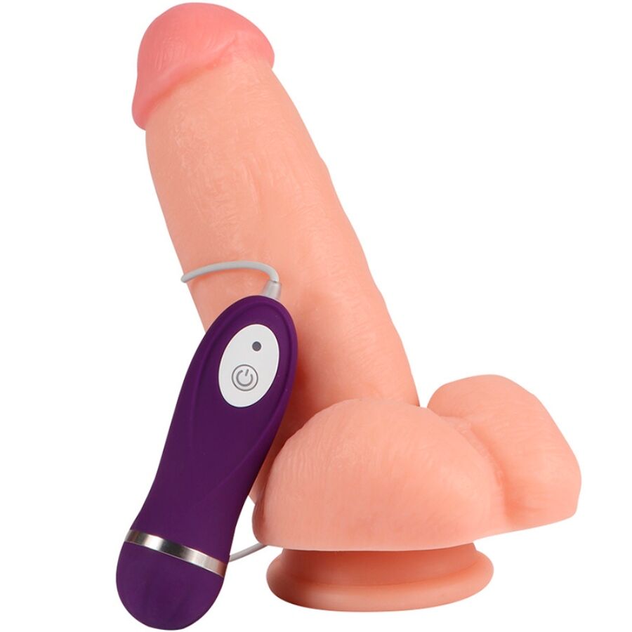 SHEQU - Röd Örn Vibrator Dildo med Fjärrkontroll 17 cm