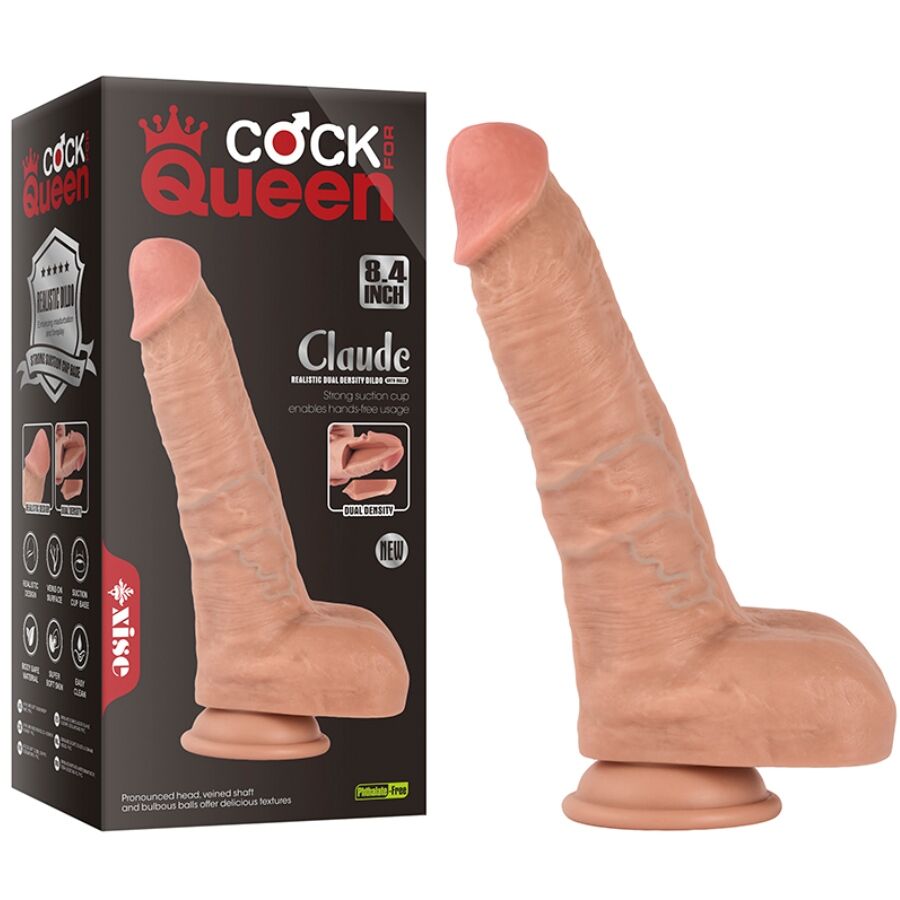 XISE realistisk dubbel densitet dildo 16,5 cm