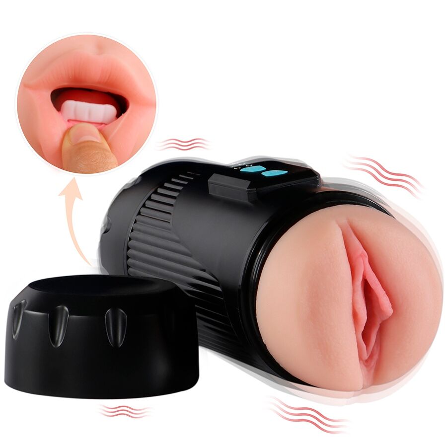 SHEQU KAY DOUBLE MASTURBATOR med dubbel mun och vagina