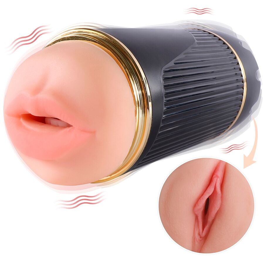 SHEQU KAY DOUBLE MASTURBATOR med dubbel mun och vagina