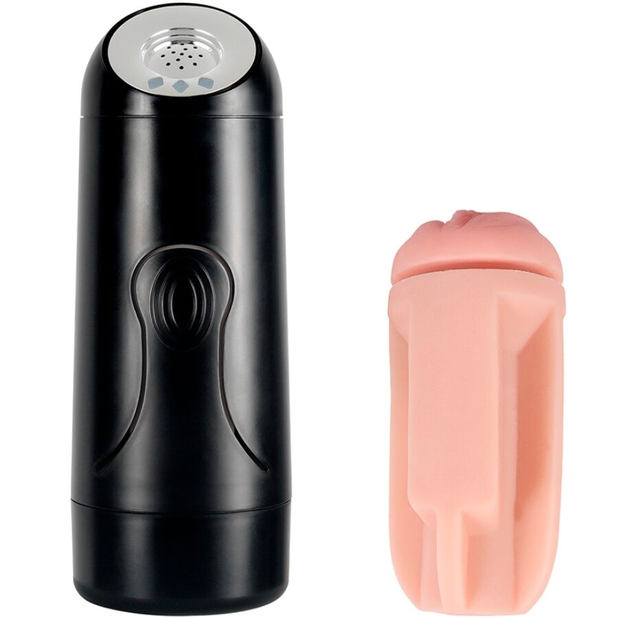 SHEQU vaginaformad handhållna masturbator med vibration