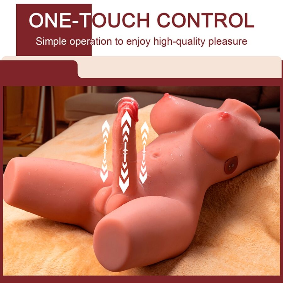 XISE Miah Lady Boy kvinnlig torso med dildo och vibration 55 cm