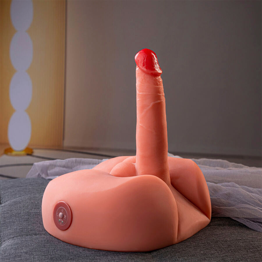 XISE realistisk dildo masturbator med vibration 25 cm