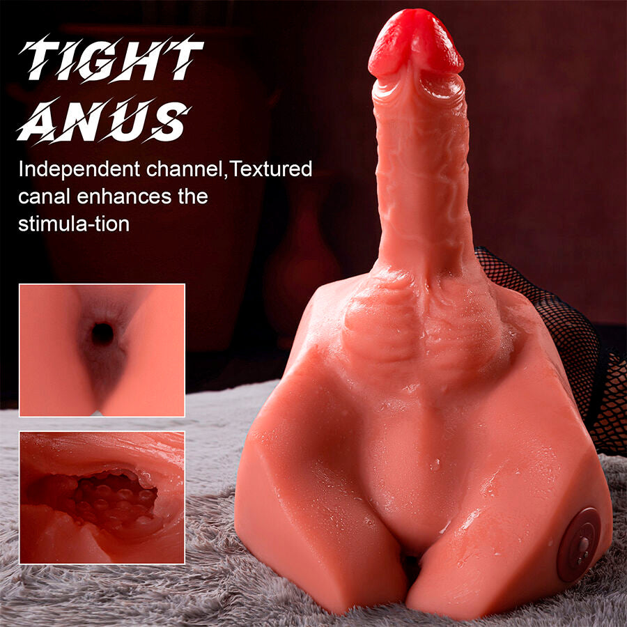XISE Michael realistisk dildo och anus masturbator 15 cm