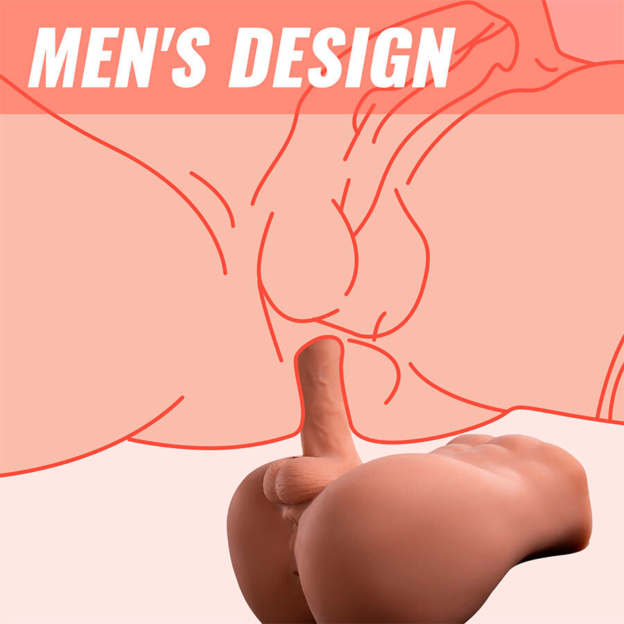 XISE Realistisk Dildo och Anus Masturbator 18 cm