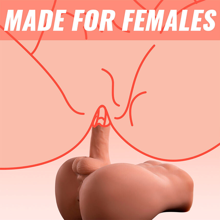 XISE Realistisk Dildo och Anus Masturbator 18 cm