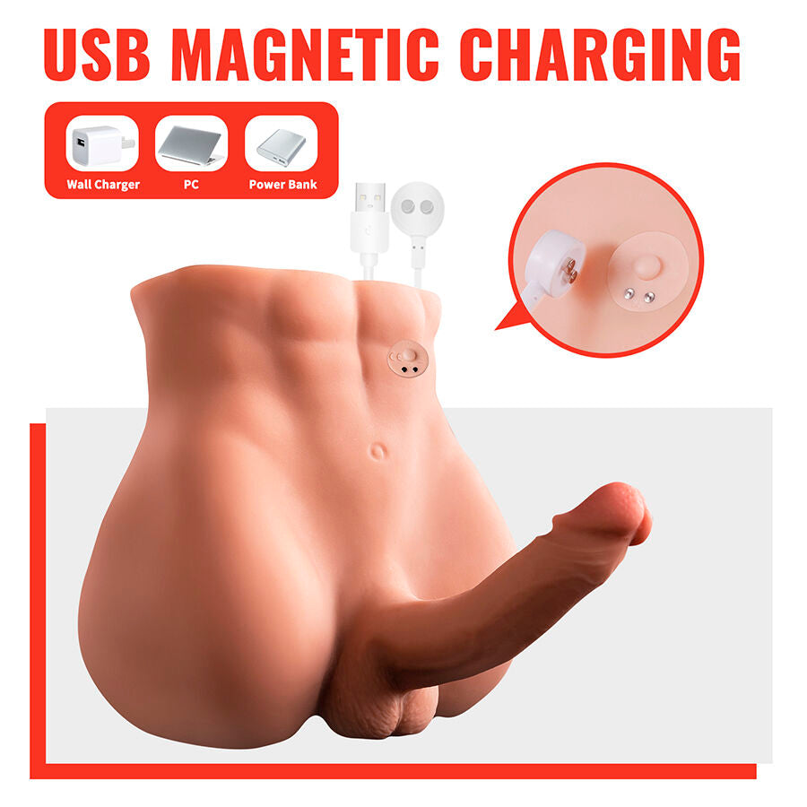 XISE Realistisk Dildo och Anus Masturbator 18 cm
