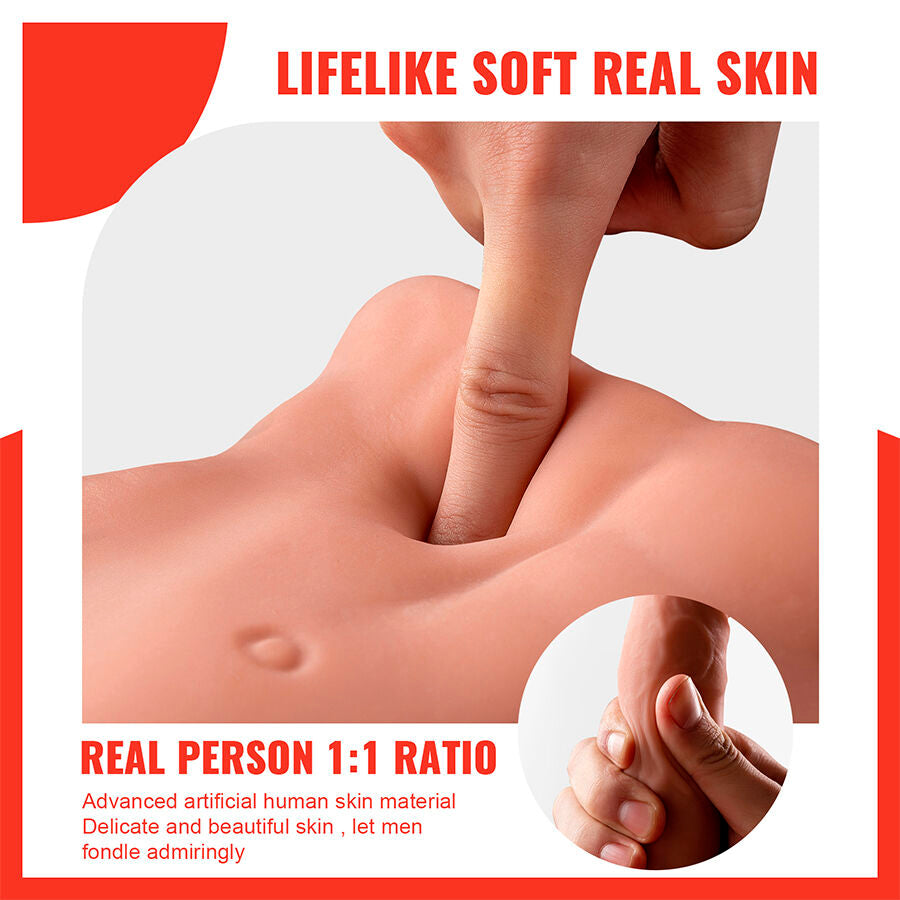 XISE Realistisk Dildo och Anus Masturbator 18 cm