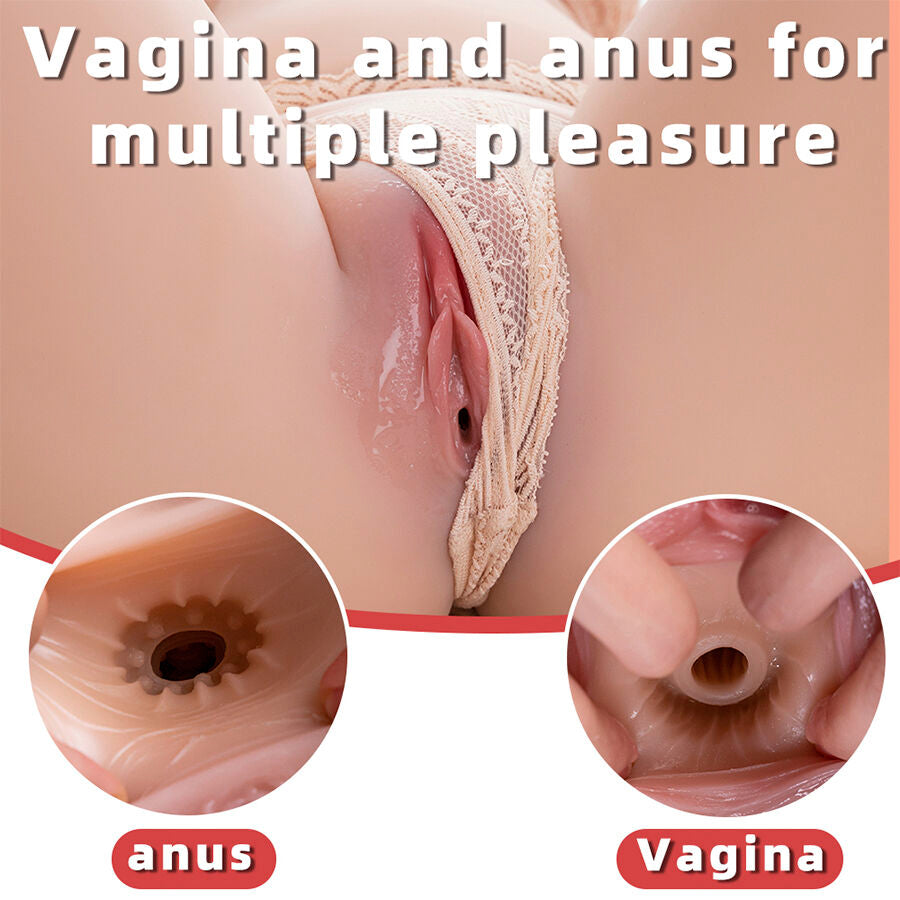 XISE realistisk kvinnlig torso med vibration och rörelse 71 cm