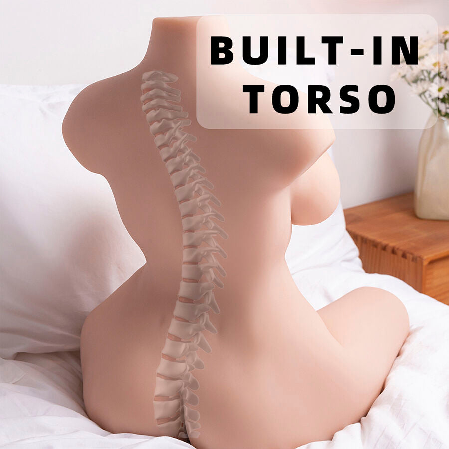 XISE realistisk kvinnlig torso med vibration och rörelse 71 cm