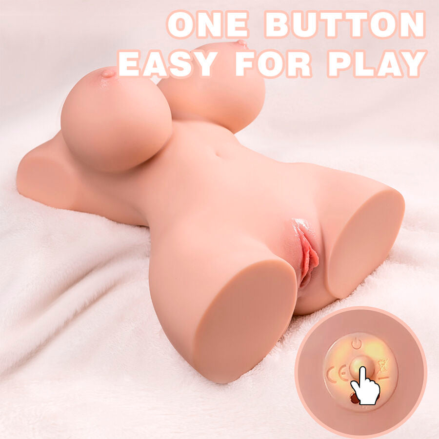XISE realistisk torso med vibration och tryckande funktion 40 cm