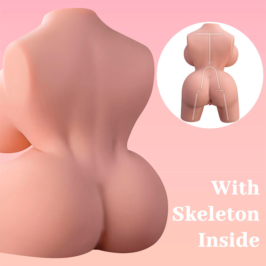 XISE realistisk kvinnlig torso med vibration 36 cm