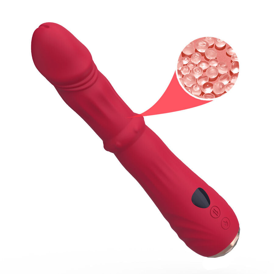 ARMONY Thermo-justerbar Vibrator Dildo Röd