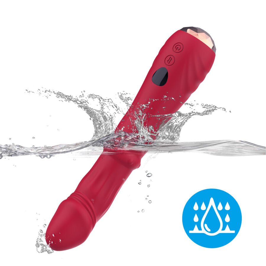 ARMONY Thermo-justerbar Vibrator Dildo Röd