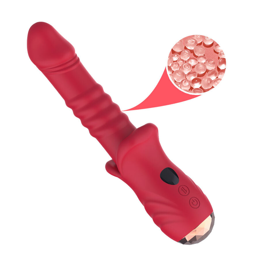 ARMONY POINT A stimulerande vibrator dildo i röd färg