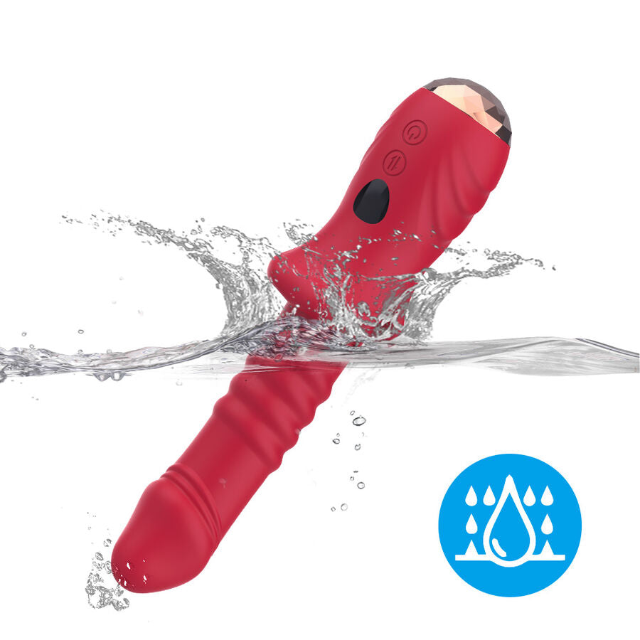 ARMONY POINT A stimulerande vibrator dildo i röd färg