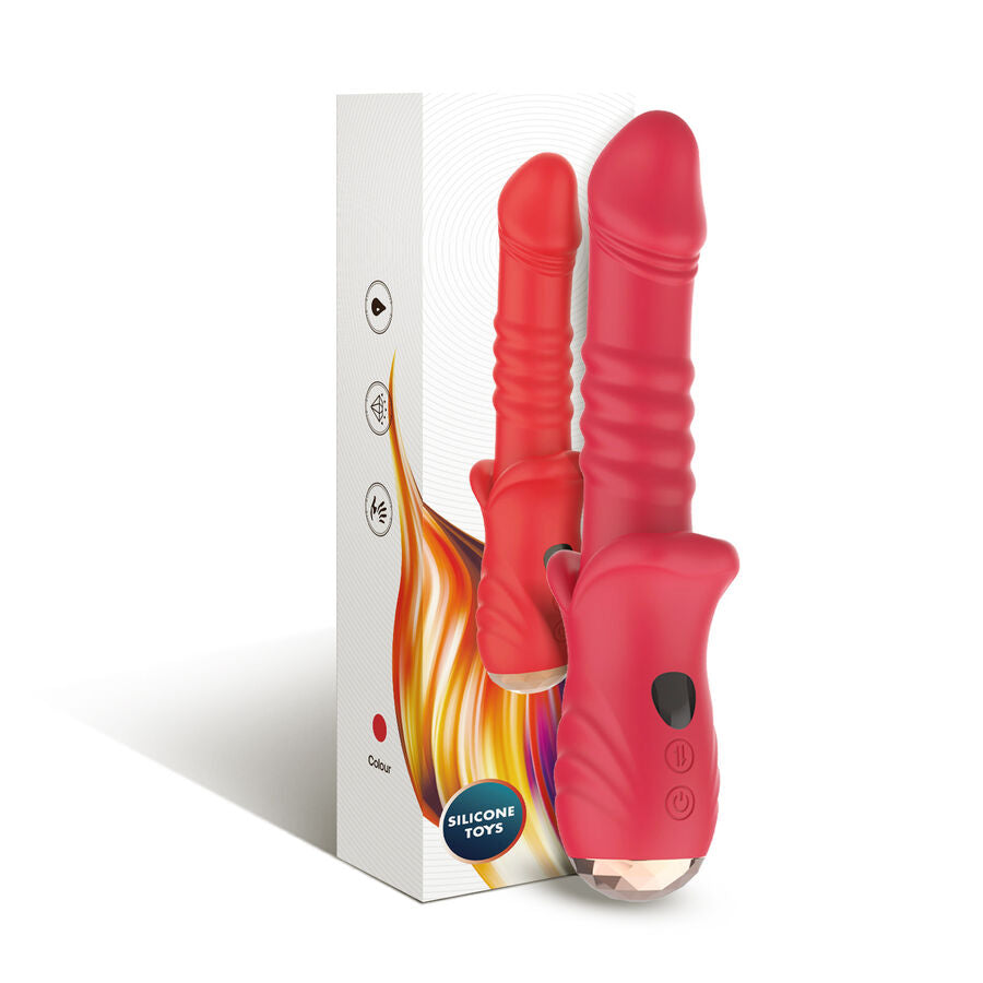 ARMONY POINT A stimulerande vibrator dildo i röd färg