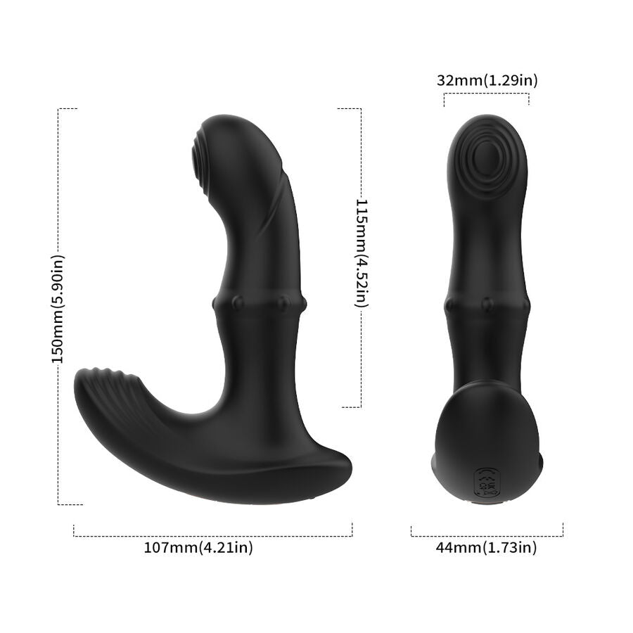 ARMONY - Anal Prostate Vibrator med Fjärrkontroll Svart