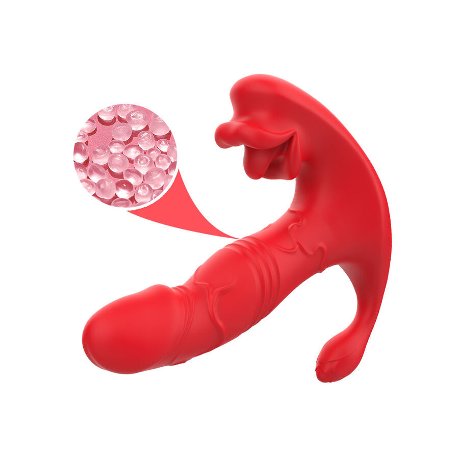 ARMONY anal vibrator panty C och G-spot stimulator röd