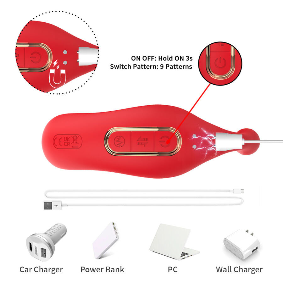 ARMONY anal vibrator panty C och G-spot stimulator röd