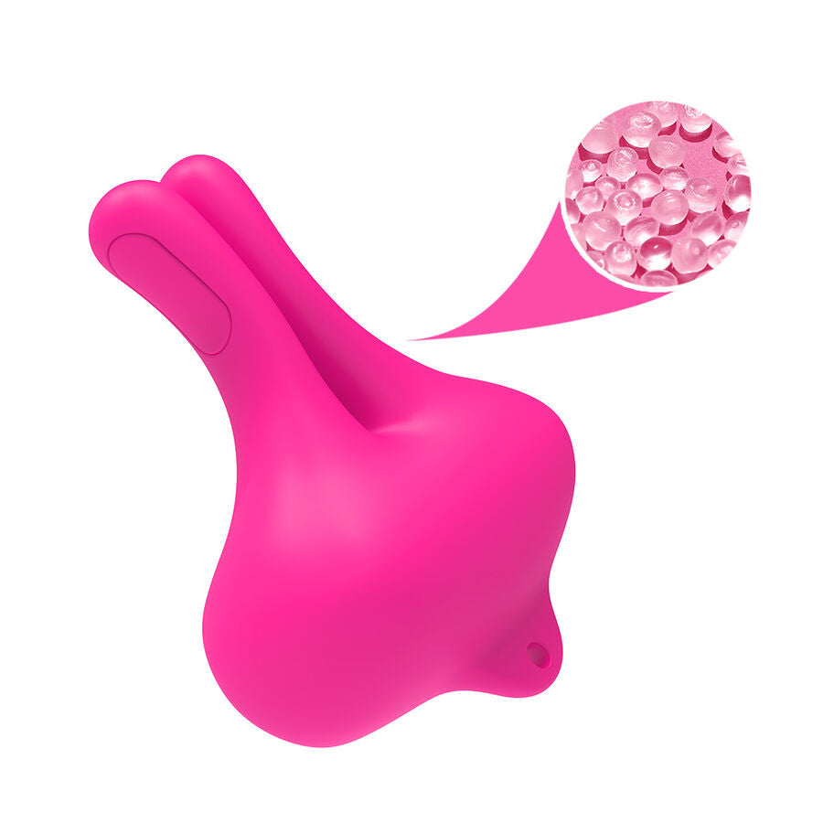 ARMONY kaninformade vibrerande bröstklämmor i rosa