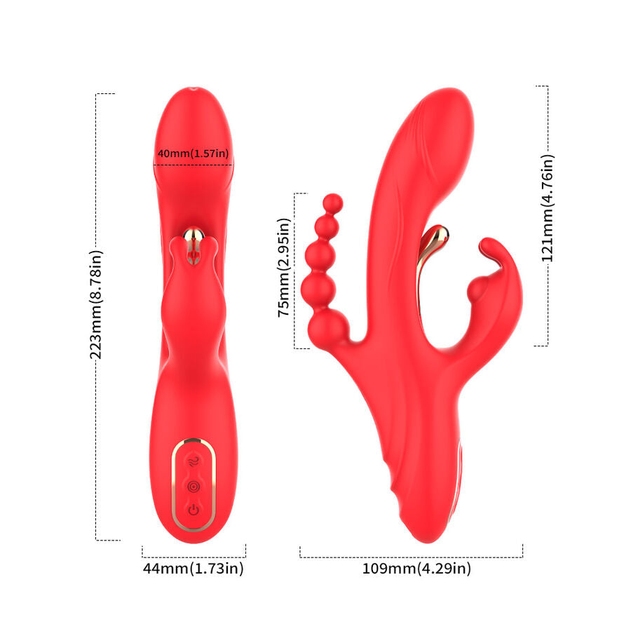 ARMONY - G-SPOT OCH KLITORIS STIMULATOR VIBRATOR RÖD