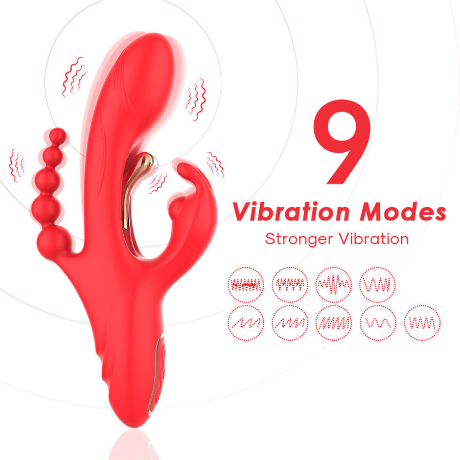 ARMONY - G-SPOT OCH KLITORIS STIMULATOR VIBRATOR RÖD
