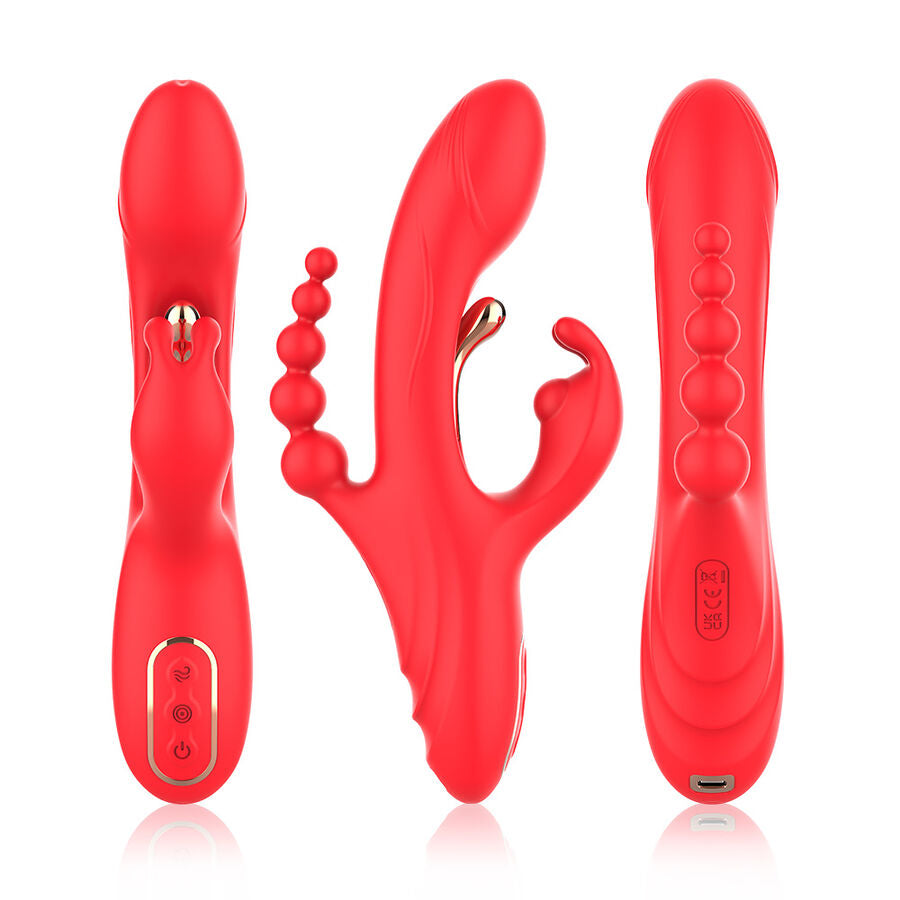 ARMONY - G-SPOT OCH KLITORIS STIMULATOR VIBRATOR RÖD