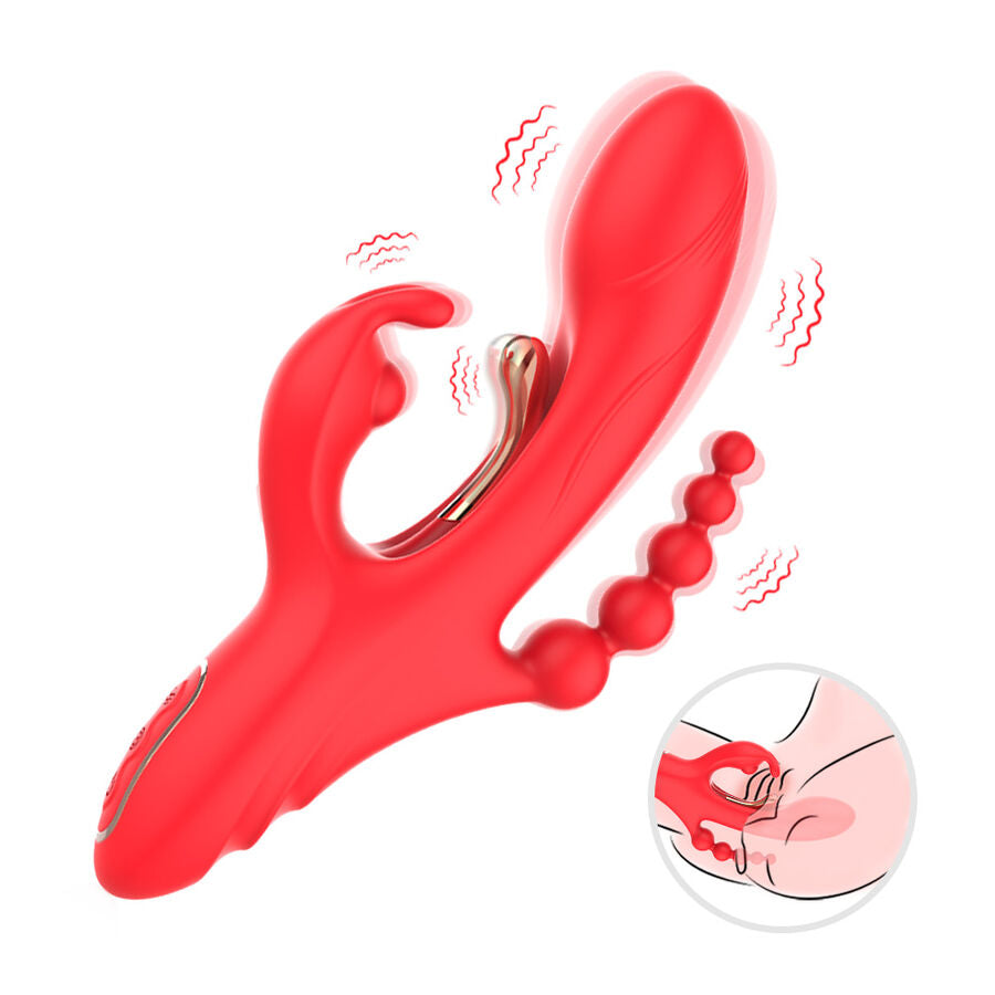ARMONY - G-SPOT OCH KLITORIS STIMULATOR VIBRATOR RÖD