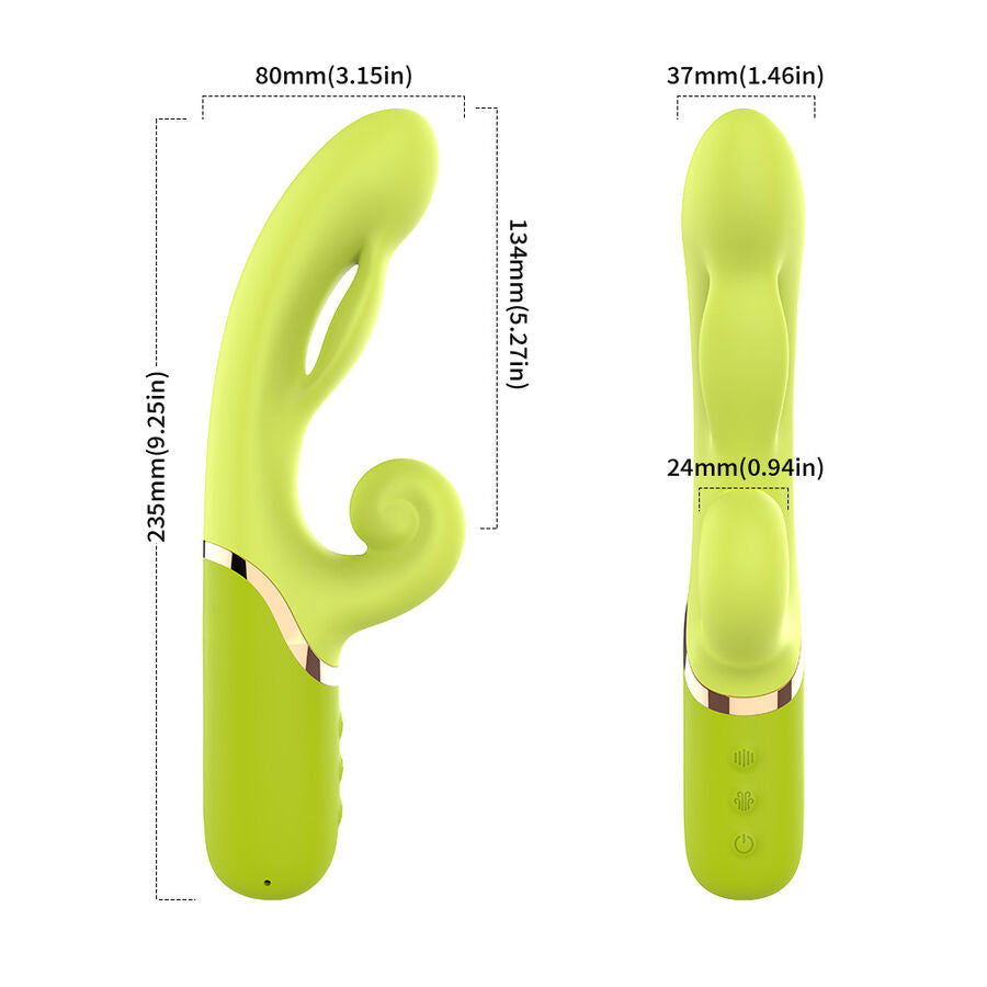 Armony Inflatable A-Spot Stimulator Vibrator i grön färg