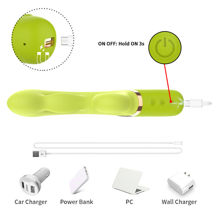 Armony Inflatable A-Spot Stimulator Vibrator i grön färg