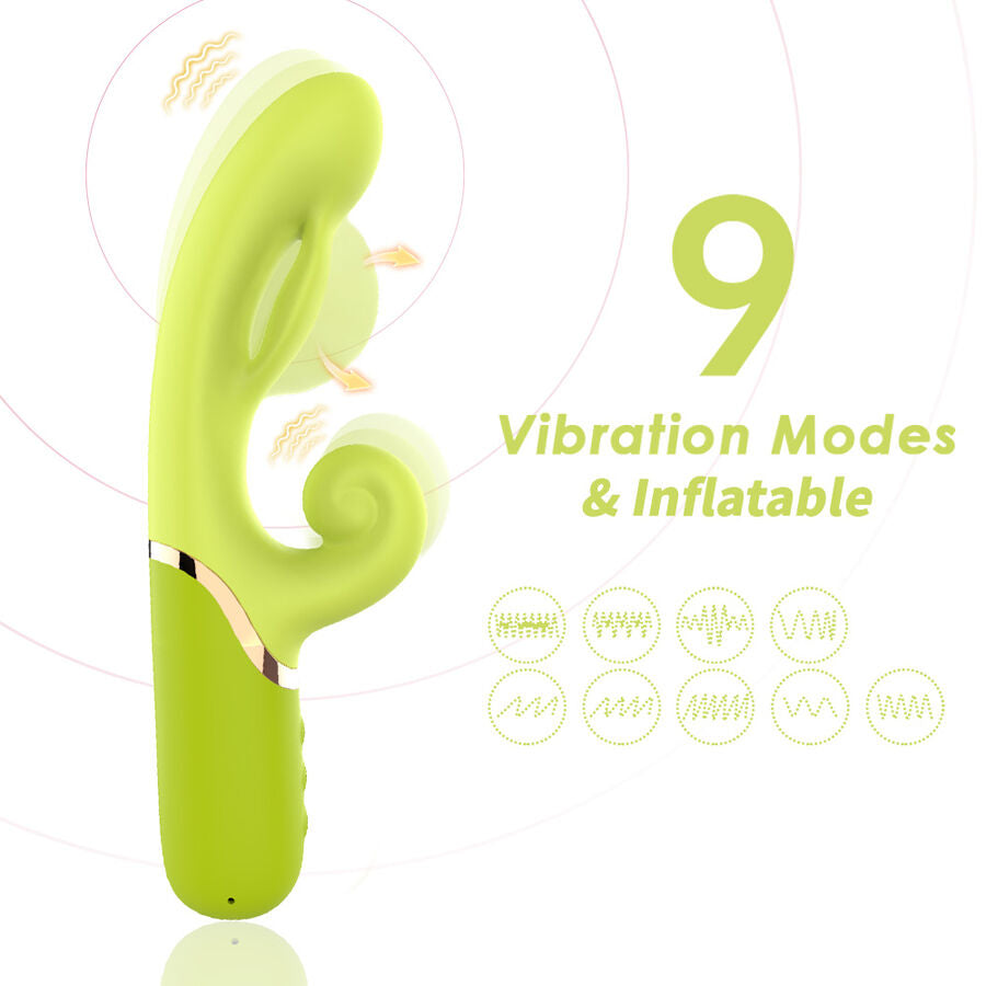 Armony Inflatable A-Spot Stimulator Vibrator i grön färg