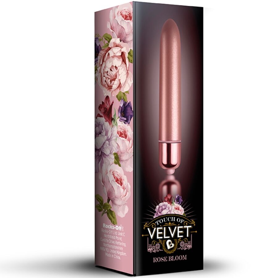ROCKS-OFF vibrerande bullet Touch of Velvet Rose Bloom