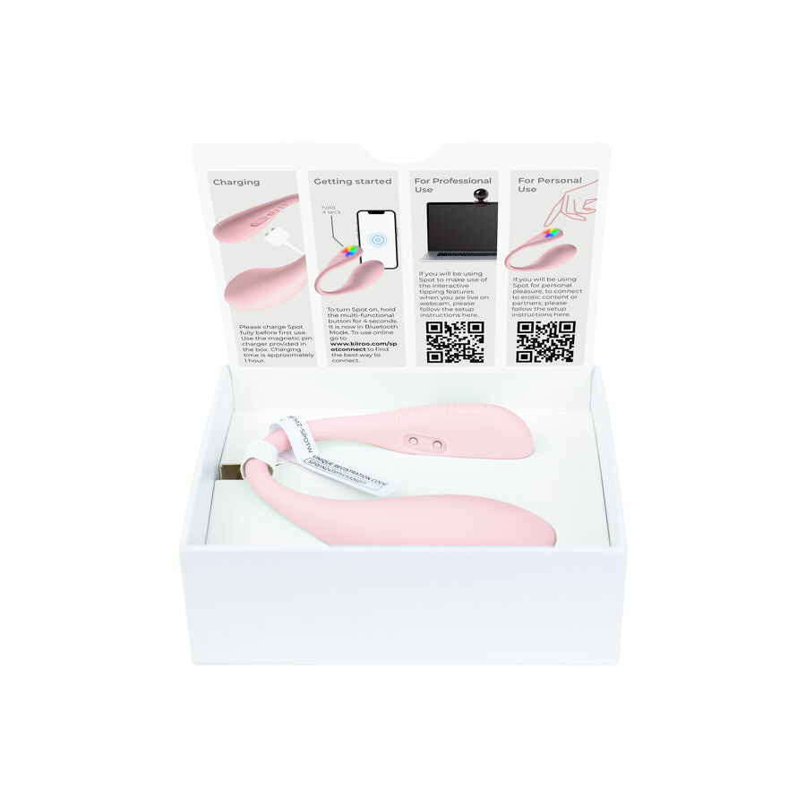 KIIROO SPOT KISS ME U-formad vibrator i rosa