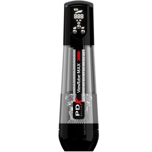 PDX ELITE ViewTube Max View automatisk masturbator med transparent sug
