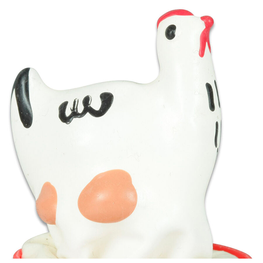 Handmålad novelty kondom med kycklingdesign
