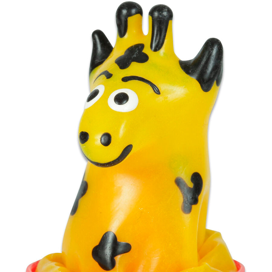 Handmålade novelty kondomer med giraffdesign