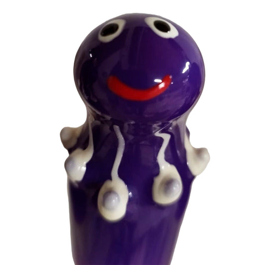 Handmålade novelty kondomer Octopus i lila