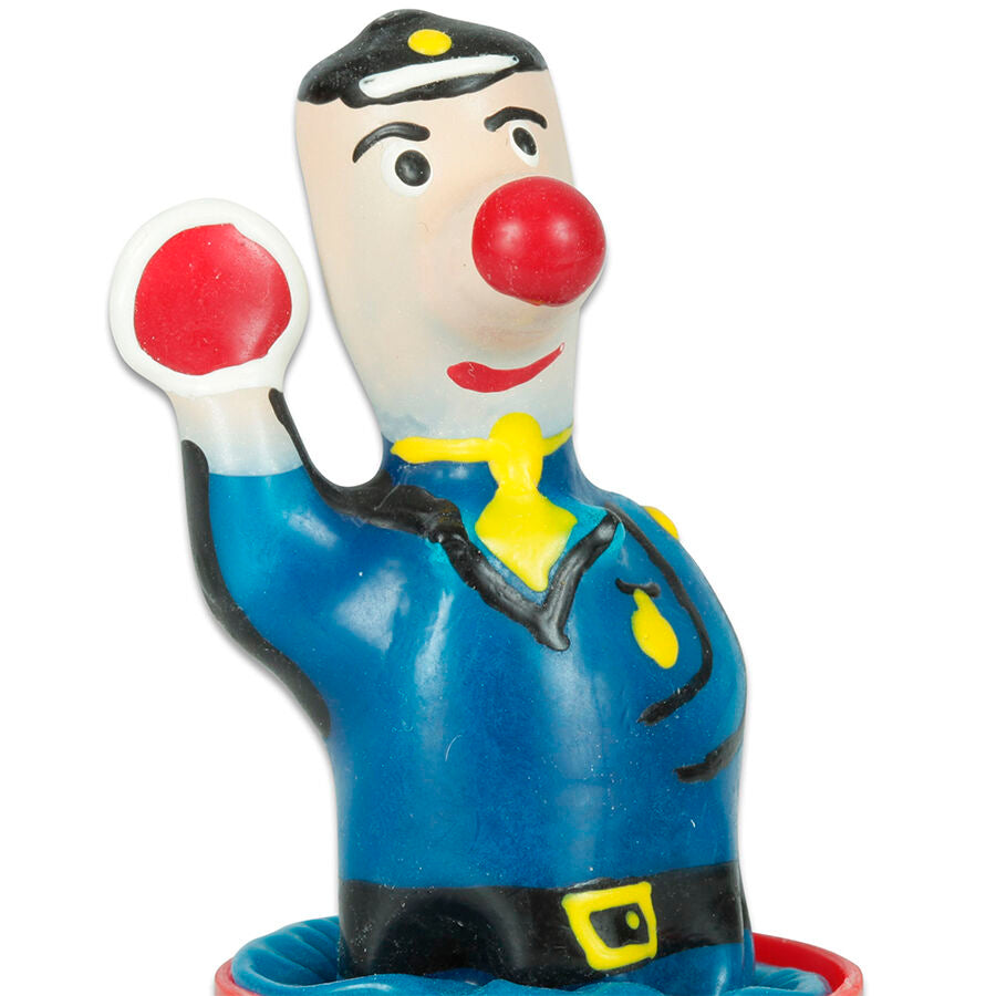 Handmålade novelty kondomer med polisdesign