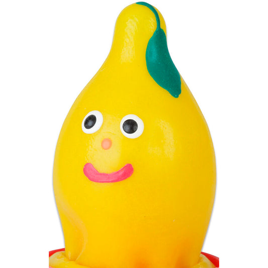 Handmålade novitetskondomer med citrondesign